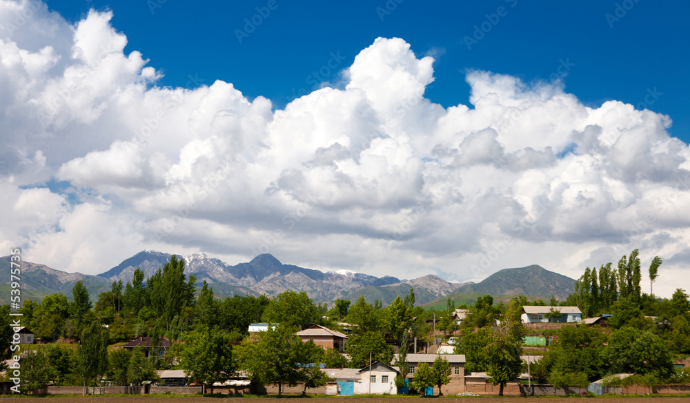 Mountain view in Tajikistan
