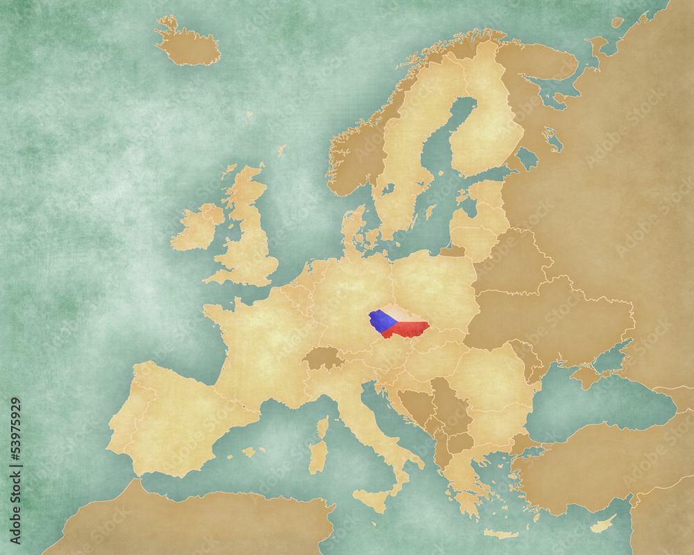 Map of European Union – Czech Republic