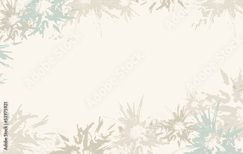 Light-blue abstract floral background, vector