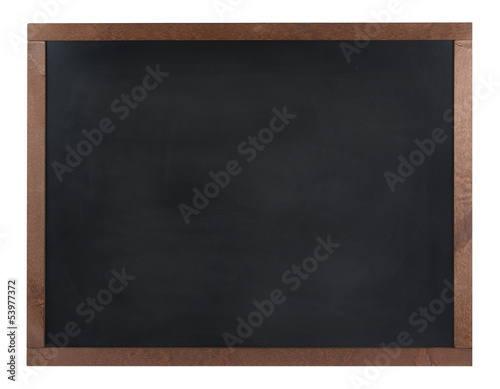 Empty blackboard (chalkboard) isolated on white background