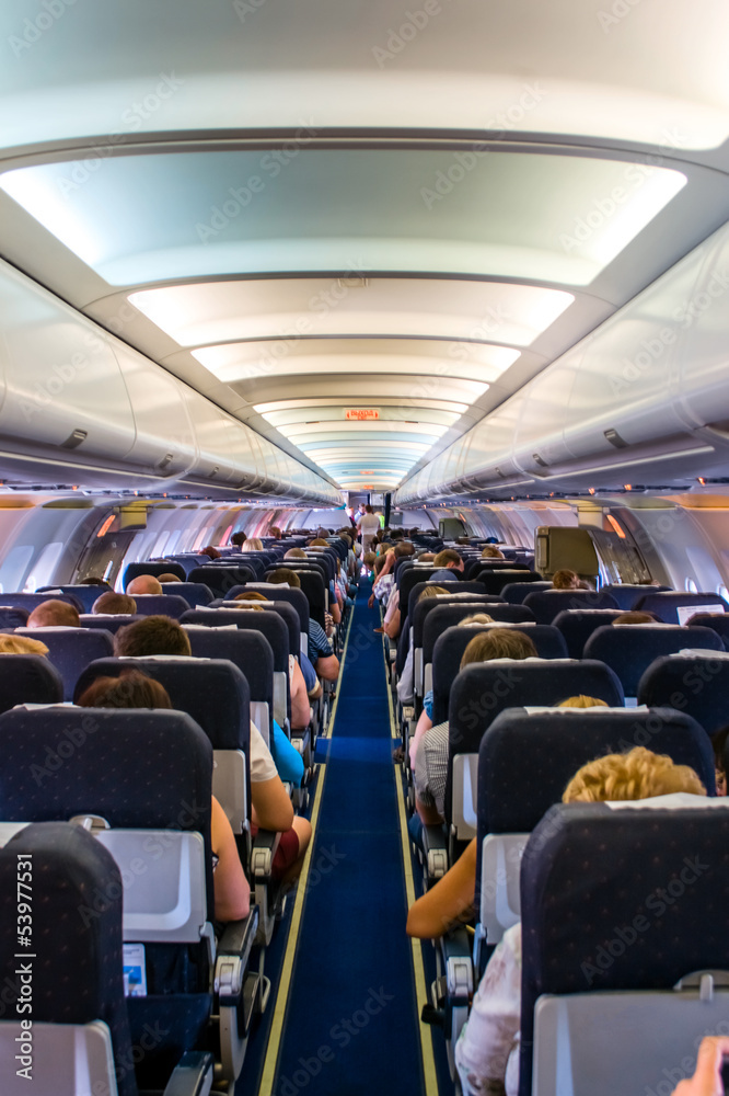 Fototapeta premium Interior airplane