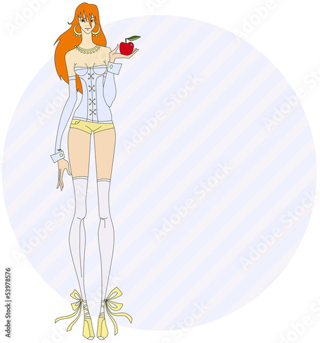 red-haired girl
