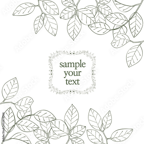 leaves frame