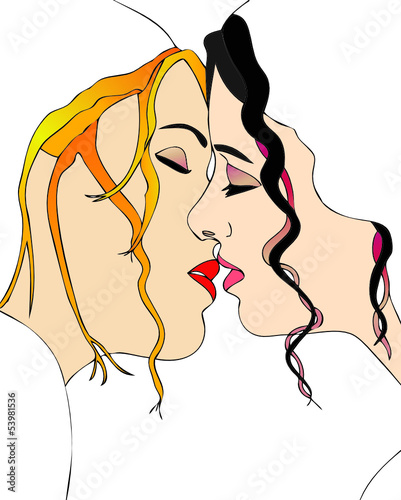 Un dolce bacio fra due donne