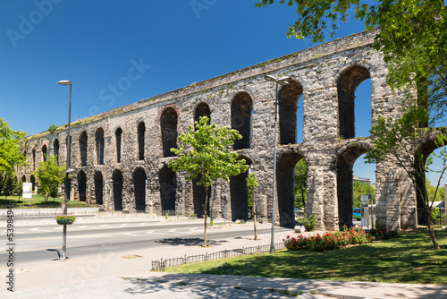 Photography Aqueduct of Valens in Istanbul, Turkey