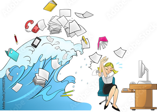 Tidal wave of work - woman version