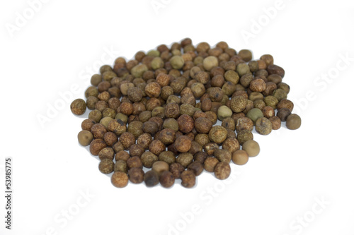 A handful of black peas