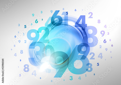 blue numbers
