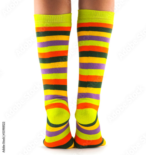 color striped socks