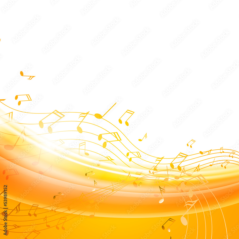 Vector Illustration of an Abstract Background with Music Notes Vector Illustration of an Abstract Background with Music Notes