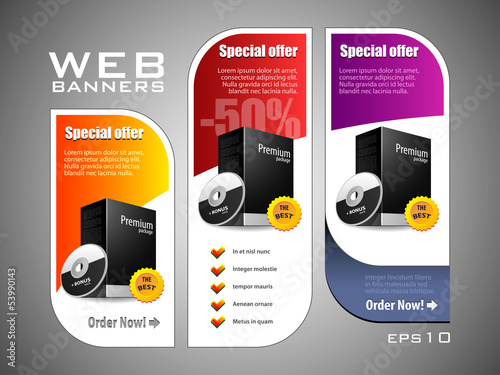 Special Offer Banner Set Vector Colored 11