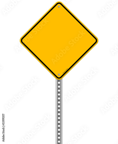 Empty Yellow Sign