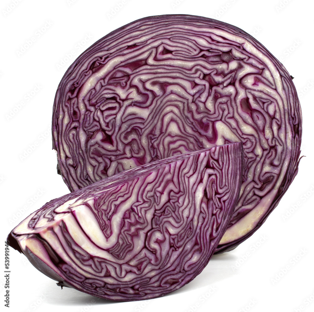 red cabbage isolated on white background red cabbage isolated on white background
