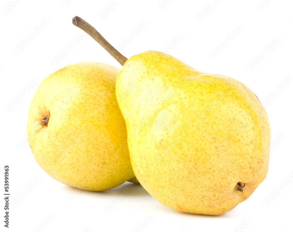 Fresh pears isolated on white background Fresh pears isolated on white background
