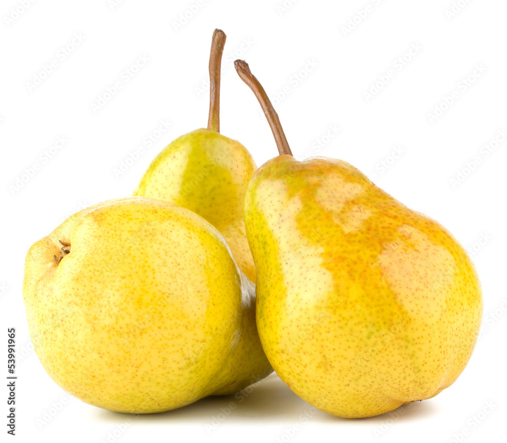 Fresh pears isolated on white background Fresh pears isolated on white background