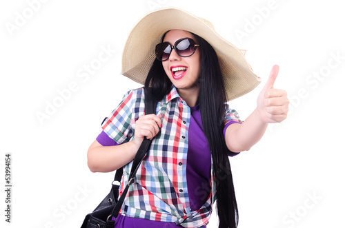 Young woman ready for summer vacation
