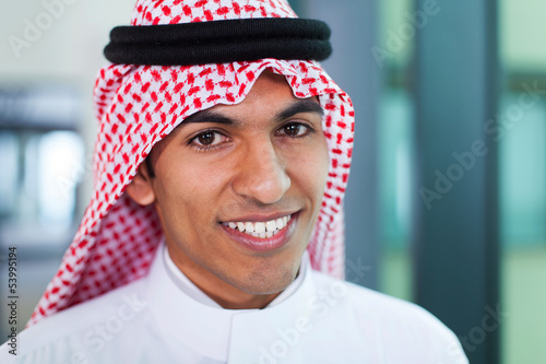middle eastern corporate worker in office