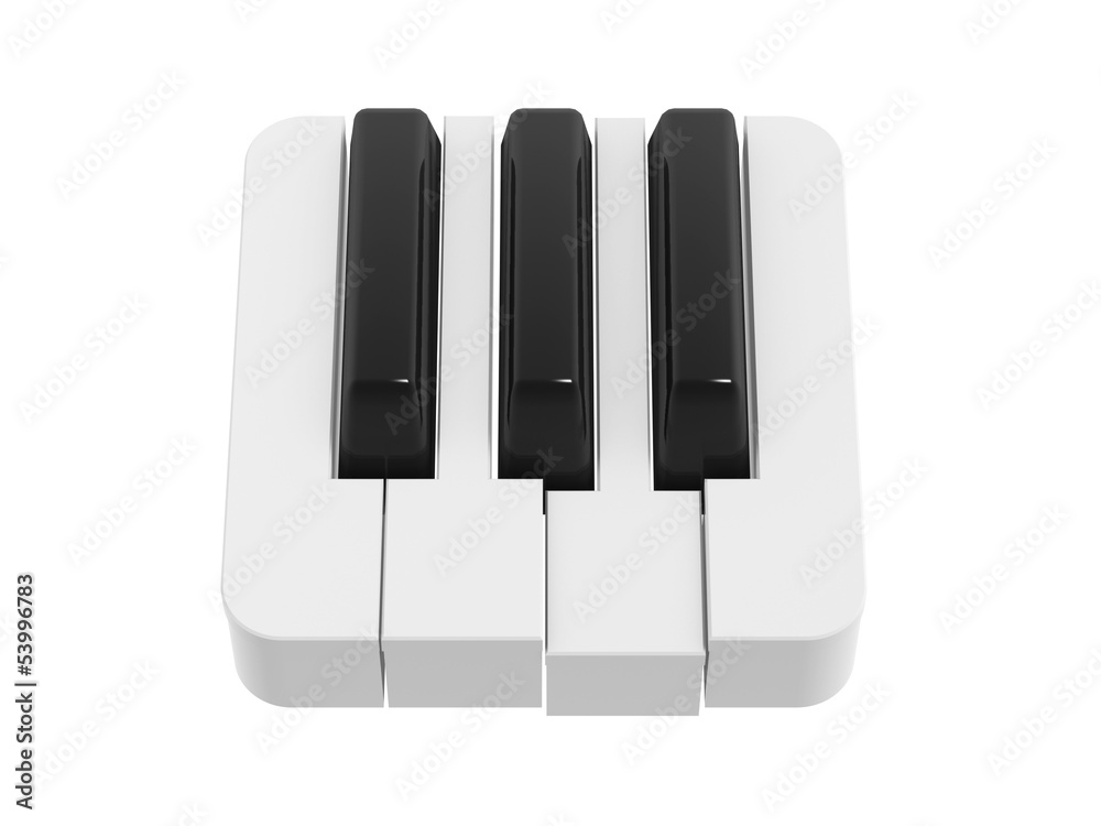 Naklejka premium piano keyboard symbol