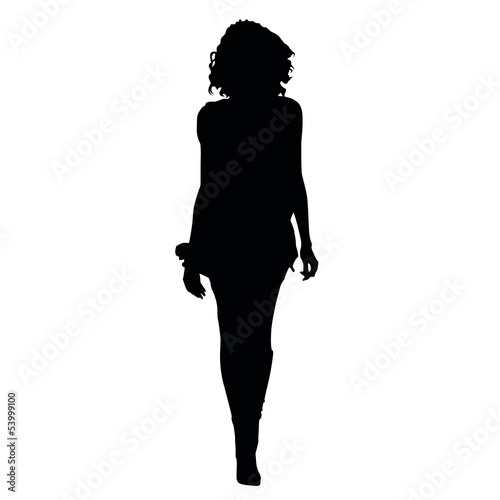 Frau Silhouette Vektor Illustration