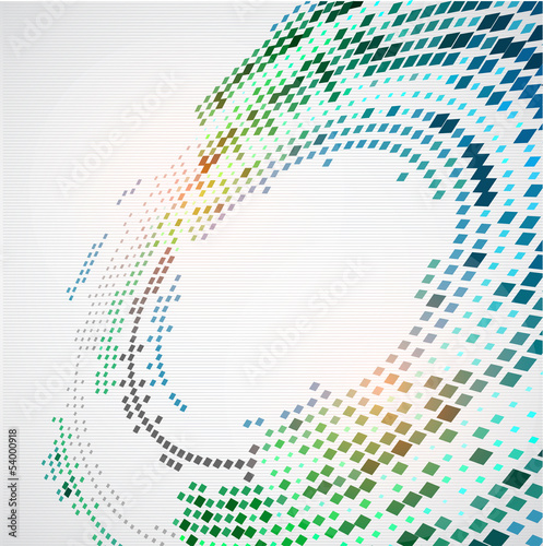 Abstract background with the chaotically located  rectangles in