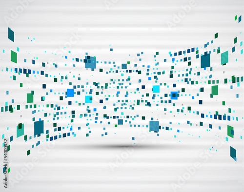 Abstract background with the chaotically located  rectangles