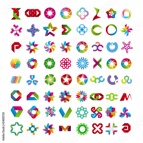 collection of abstract symbols