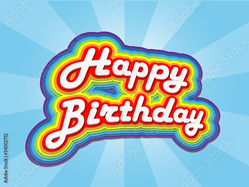 "HAPPY BIRTHDAY" Card (celebration party fun congratulations)