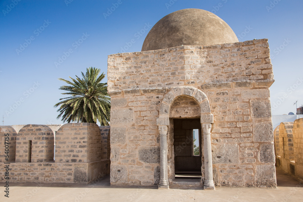 old houses in medina in Sousse, Tunisia