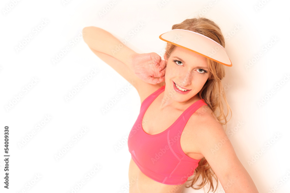 hübsche Sportlerin im Sommer hübsche Sportlerin im Sommer