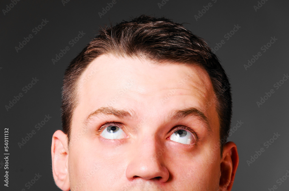 Fototapeta premium man is looking up