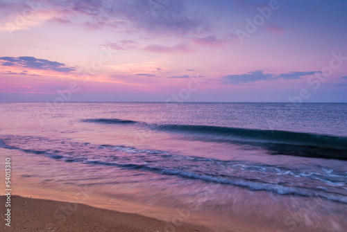 beauty landscape with sunrise over sea © jukovskyy