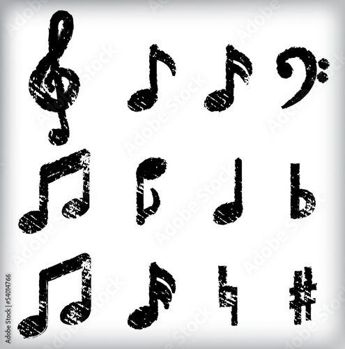 Grunge music symbol