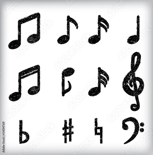 Grunge music symbol