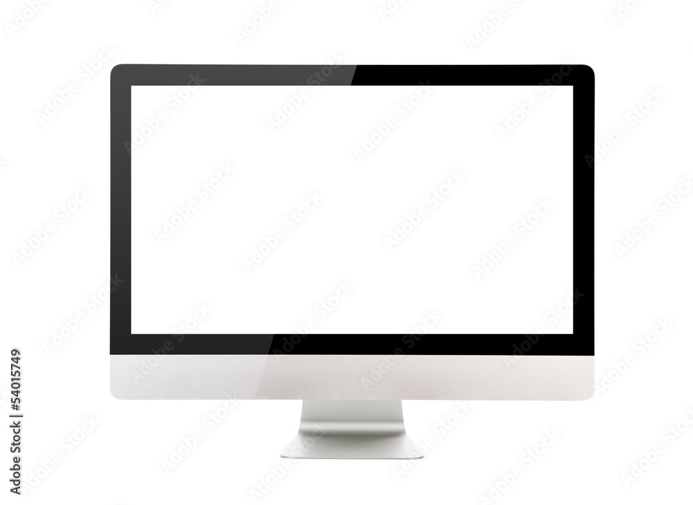 Computer display isolated on white background Computer display isolated on white background