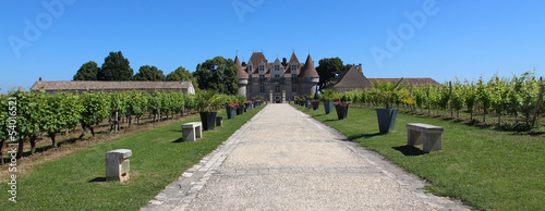 Panoramique Château fort de Monbazillac, Aquitaine photo