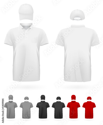 Polo shirt uniform template