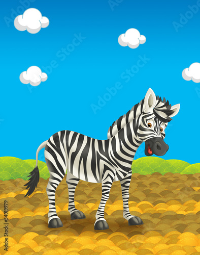 Cartoon safari - illustration for the children