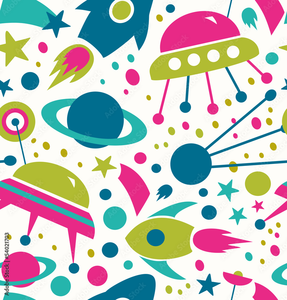 Seamless cosmic pattern Seamless cosmic pattern