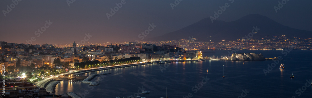 Night bay of Naples