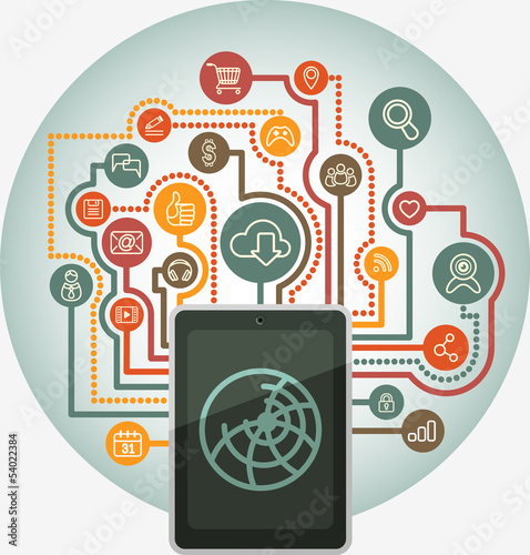 Web surfing via tablet