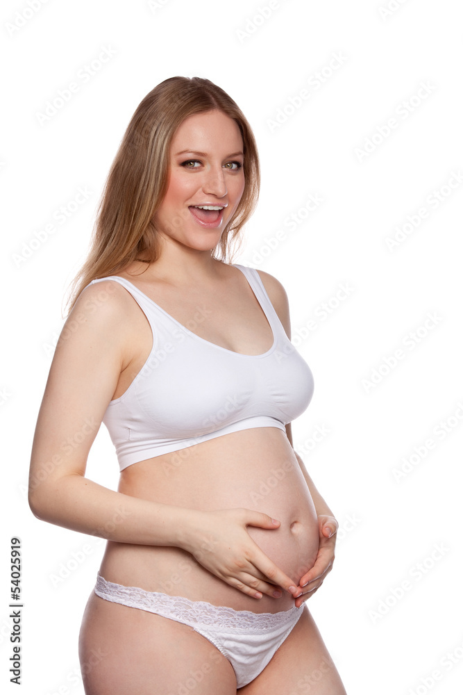 Portrait of happy pregnant woman Portrait of happy pregnant woman