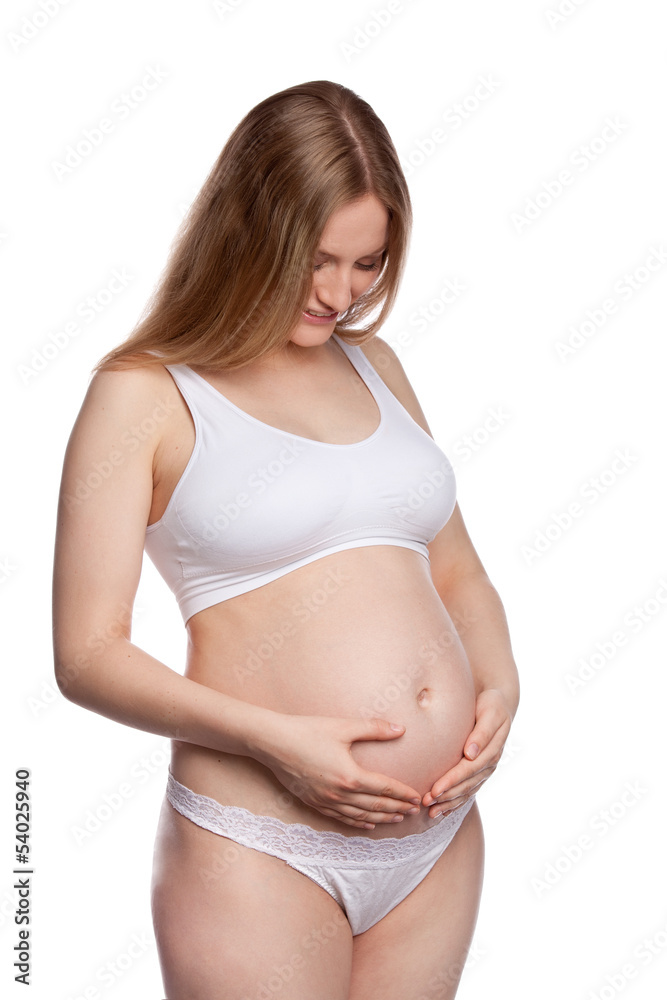 Profile portrait of pregnant woman Profile portrait of pregnant woman
