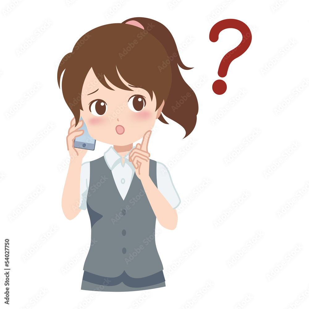 女性/電話 女性/電話