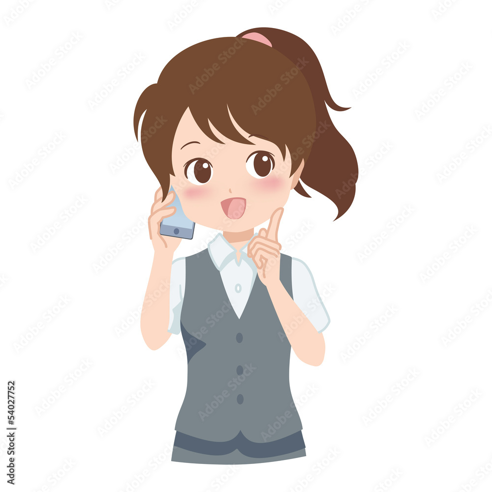 女性/電話 女性/電話