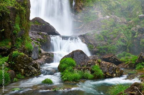 Belelle River Waterfall, Neda, Acoruña, Spain