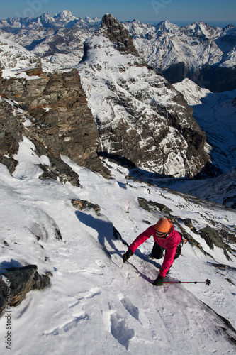 Winter alpine climbing