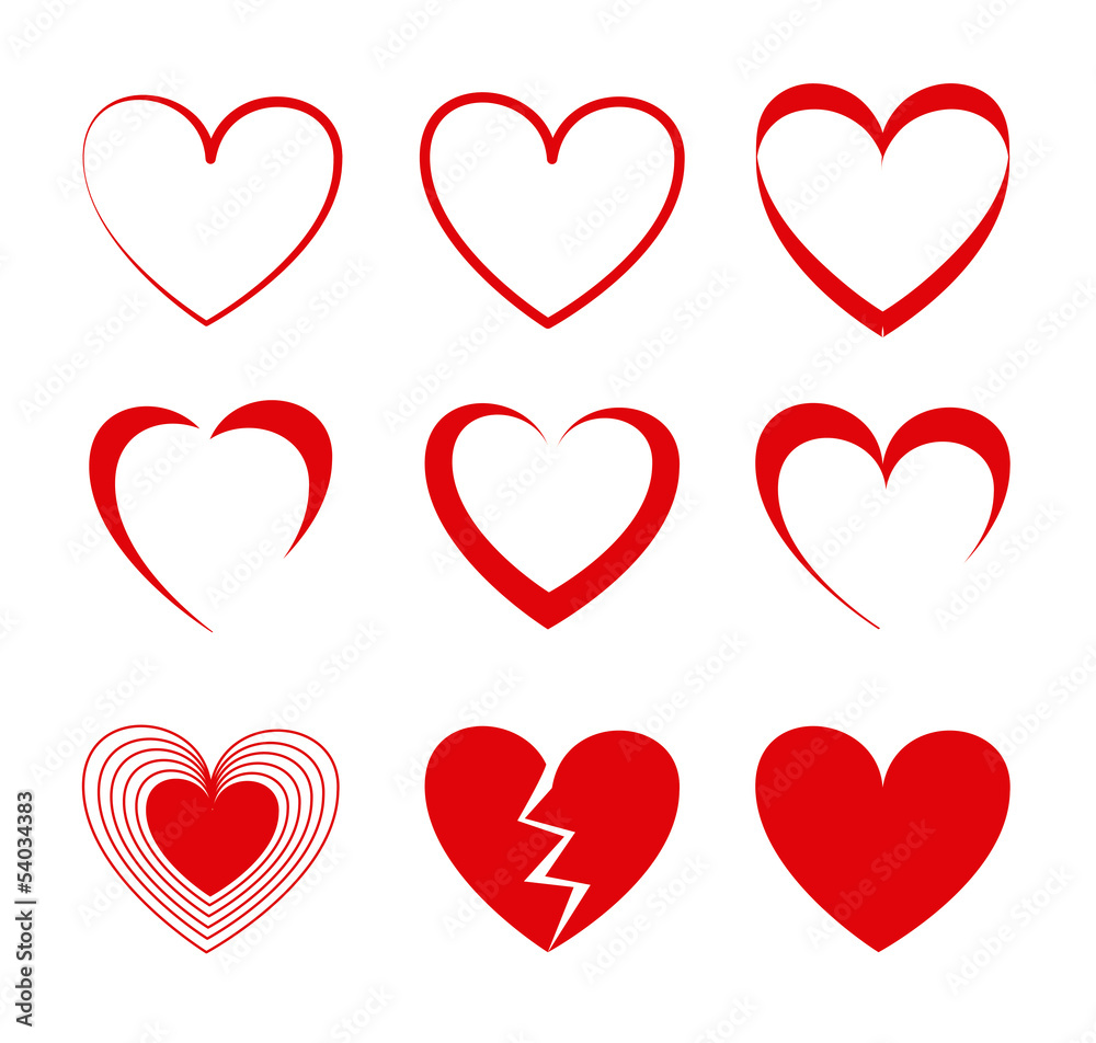 hearts icons hearts icons