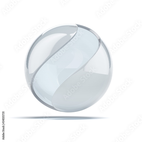 Abstract glass ball