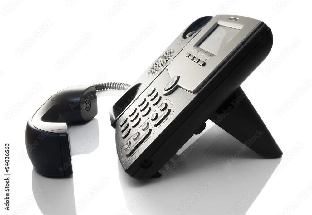 telephone off the hook on a white background telephone off the hook on a white background