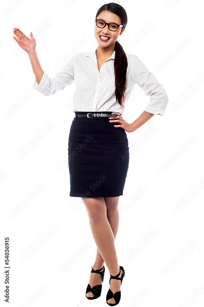 Stylish portrait of pretty businesswoman Stylish portrait of pretty businesswoman